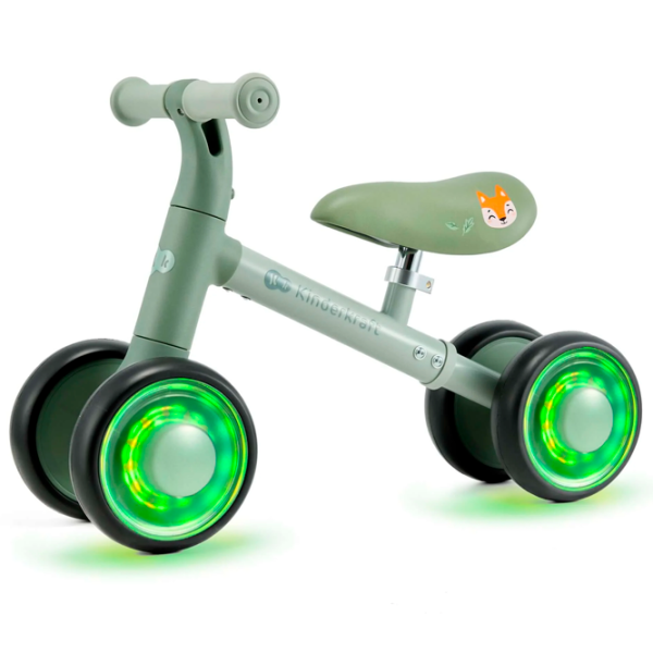 Беговел KinderKraft CUTIE FLASH 5.9"  Металл / Зеленый Черный photo 5