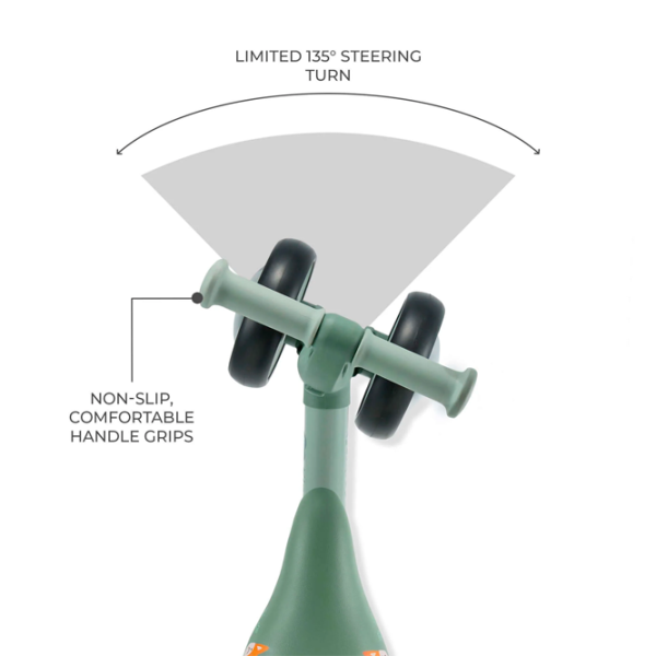 Беговел KinderKraft CUTIE FLASH 5.9"  Металл / Зеленый Черный photo 9