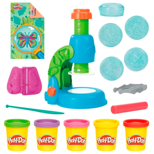 Интерактивная игрушка Play-Doh Wonder Glow Microscope G0494 3+ / Разноцветный Синий photo 2