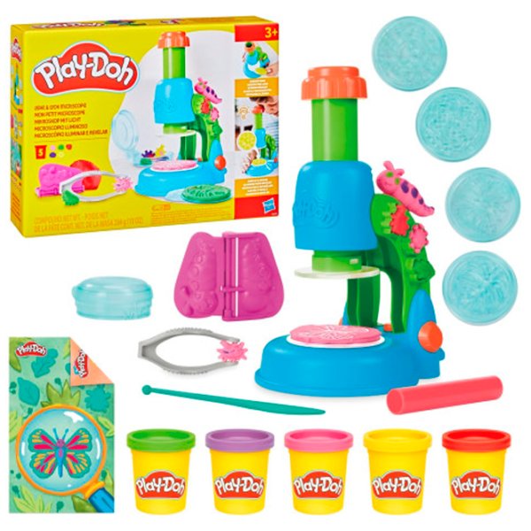 Интерактивная игрушка Play-Doh Wonder Glow Microscope G0494 3+ / Разноцветный Синий photo 3