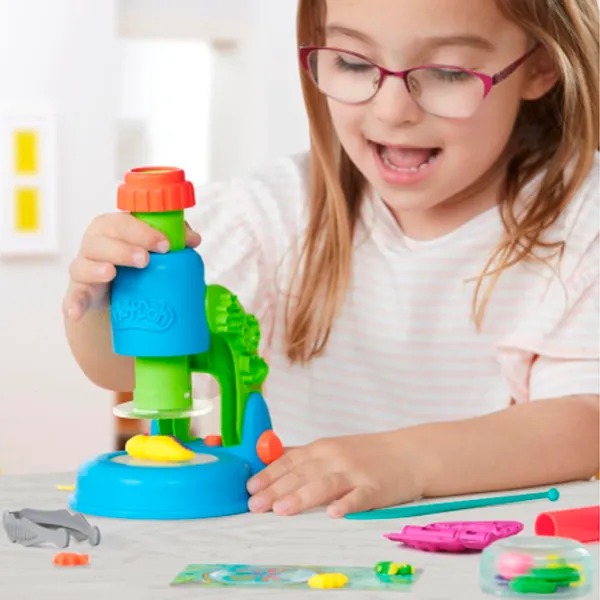 Интерактивная игрушка Play-Doh Wonder Glow Microscope G0494 3+ / Разноцветный Синий photo 10