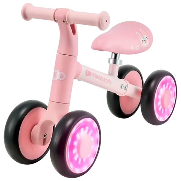 Беговел KinderKraft CUTIE FLASH 5.9"  Металл / Розовый Черный photo 1