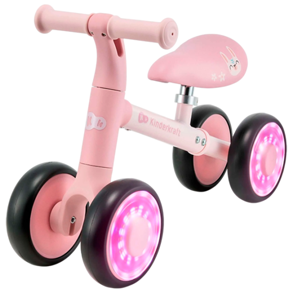 Беговел KinderKraft CUTIE FLASH 5.9"  Металл / Розовый Черный photo 1