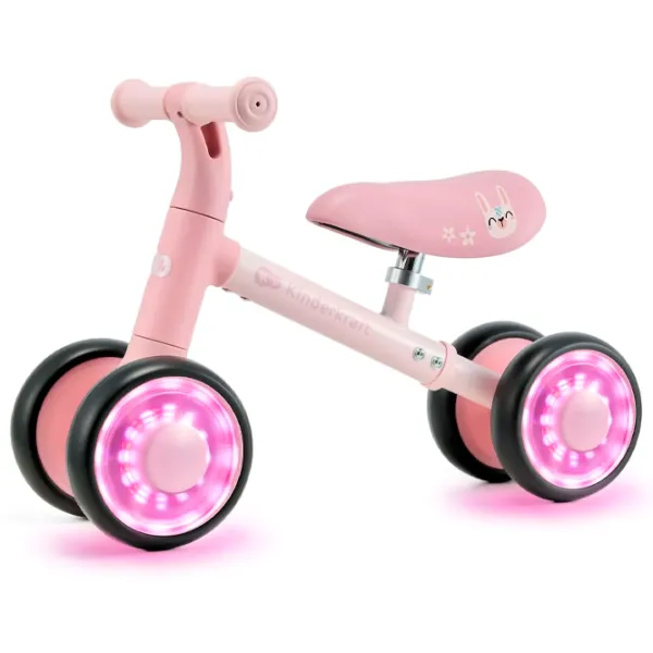 Беговел KinderKraft CUTIE FLASH 5.9"  Металл / Розовый Черный photo 2