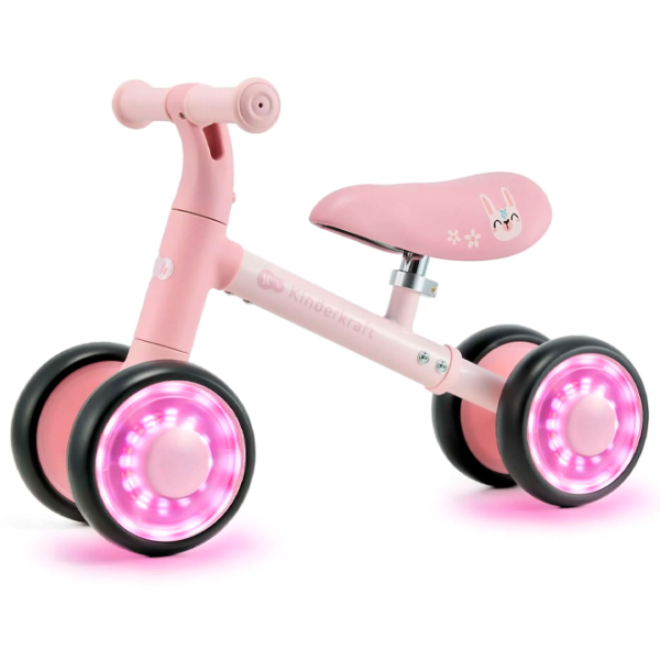 Беговел KinderKraft CUTIE FLASH 5.9"  Металл / Розовый Черный photo 2