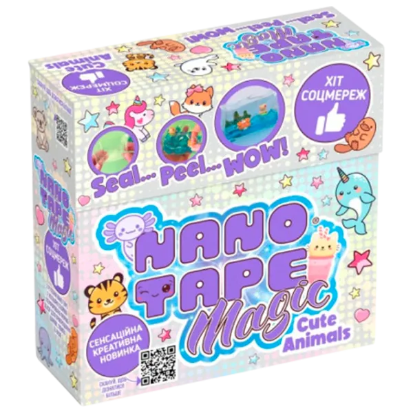Креативный набор Nano Tape Magic Classic - Cute Animals 98662 6+ / Разноцветный Фиолетовый photo 1