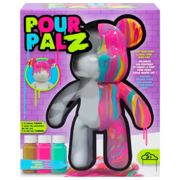 Креативный набор Pour Palz Paint Bear Golden Dream GSG08661 5+ / Разноцветный Белый photo 1