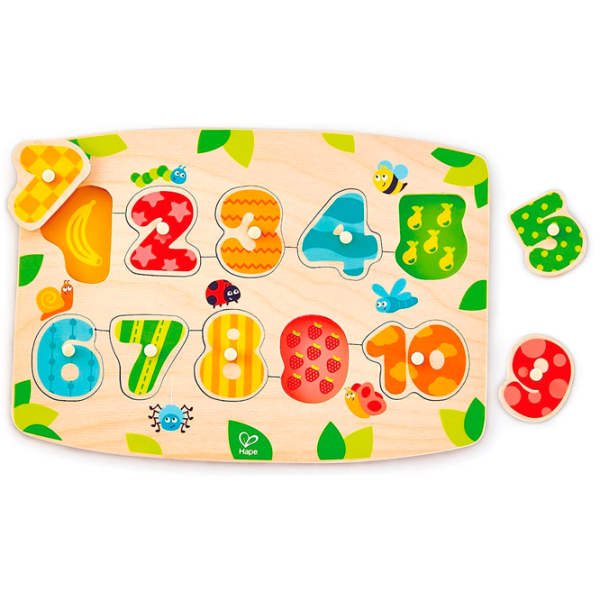 Развивающий набор Hape Цифры E1404 1+ / Разноцветный Бежевый photo 2