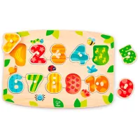 Развивающий набор Hape Цифры E1404 1+ / Разноцветный Бежевый photo 2