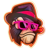 Lampă LED Forever Light Neon ART Gangsta Monkey Multicolor