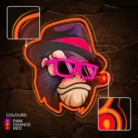 Светодиодная лампа Forever Light Neon ART Gangsta Monkey Разноцветный photo 5