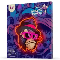 Светодиодная лампа Forever Light Neon ART Gangsta Monkey Разноцветный photo 8