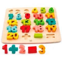Развивающий набор Hape Цифры E1550 3+ / Разноцветный Бежевый photo 3
