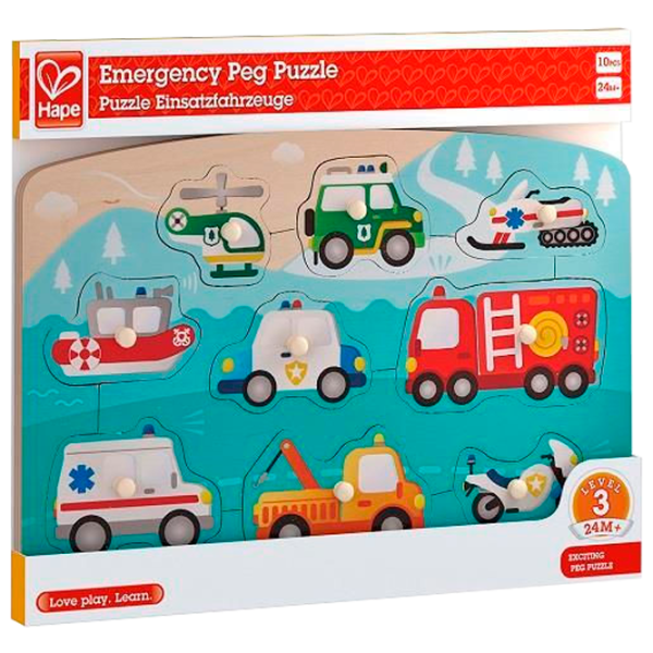 Развивающий набор Hape Автомобили скорой помощи E1406 1+ / Разноцветный Зеленый photo 1
