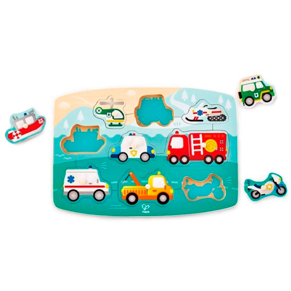 Развивающий набор Hape Автомобили скорой помощи E1406 1+ / Разноцветный Зеленый photo 2