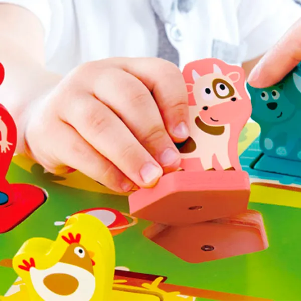 Развивающий набор Hape Ферма с музыкой E1614 18+ месяцев / Разноцветный Зеленый photo 3