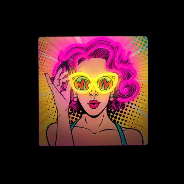 Lampă LED Forever Light Neon Power Woman Yellow photo 3