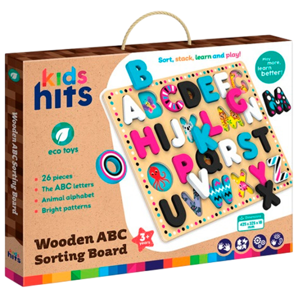Развивающий набор Kids Hits Wooden ABC KH20/025 3+ / Разноцветный Бежевый photo 1