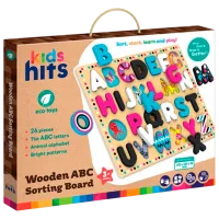 Развивающий набор Kids Hits Wooden ABC KH20/025 3+ / Разноцветный Бежевый