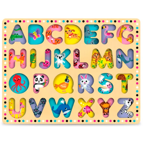 Развивающий набор Kids Hits Wooden ABC KH20/025 3+ / Разноцветный Бежевый photo 3