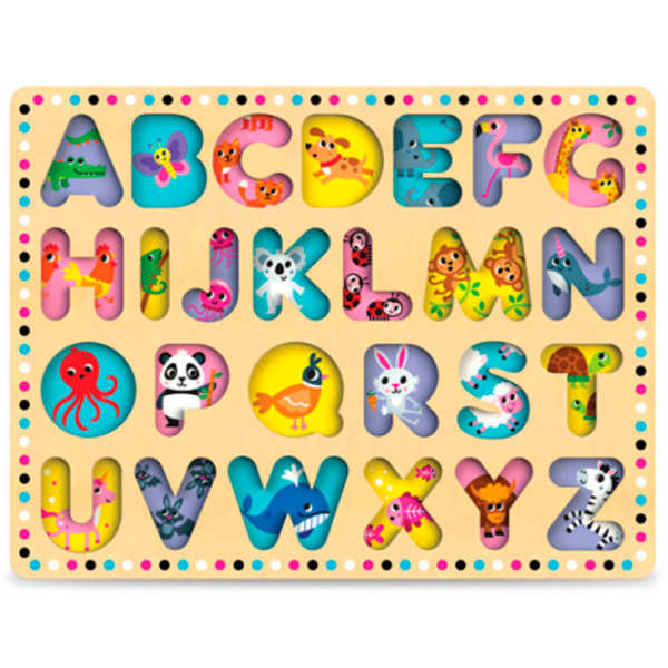 Развивающий набор Kids Hits Wooden ABC KH20/025 3+ / Разноцветный Бежевый photo 3