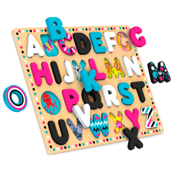 Развивающий набор Kids Hits Wooden ABC KH20/025 3+ / Разноцветный Бежевый photo 4