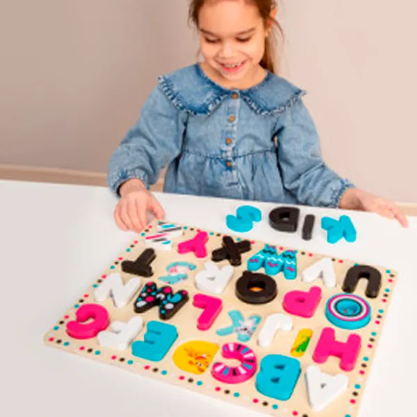 Развивающий набор Kids Hits Wooden ABC KH20/025 3+ / Разноцветный Бежевый photo 5