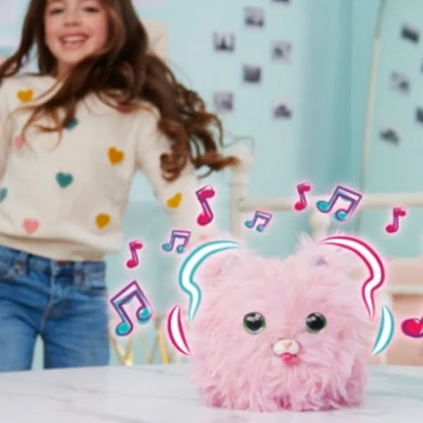 Интерактивная игрушка Fur Fluffs Котенок 6066592 5+ / Черный Розовый photo 7