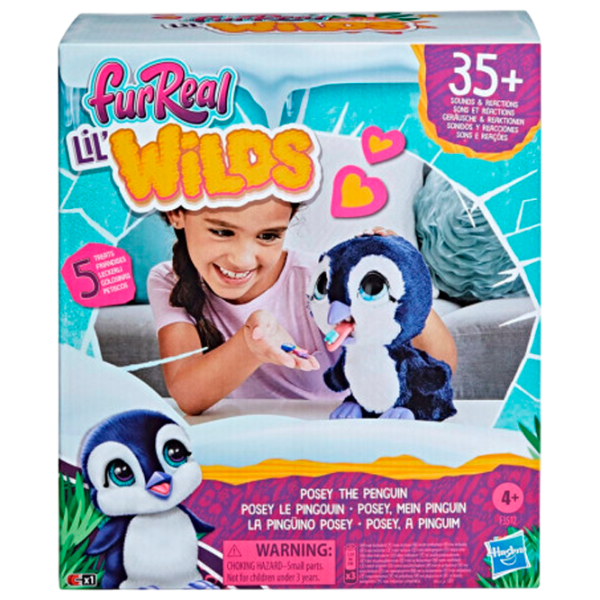 Интерактивная игрушка FurReal Lil' Wilds Posey the Penguin F3512 4+ / White Синий photo 1