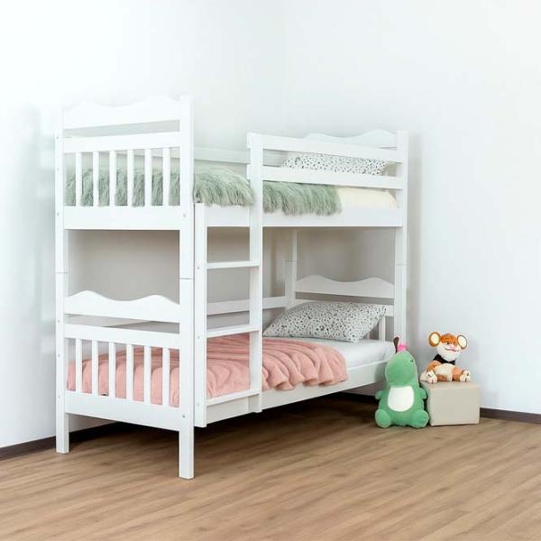 Pat Mobicasa Luna 90 x 200 cm / Lemn / White photo 2 Pat Mobicasa Luna 90 x 200 cm / Lemn / White photo 2