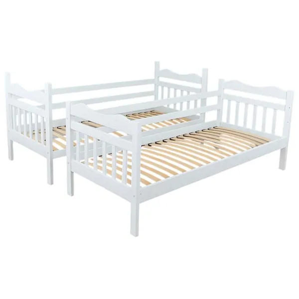 Pat Mobicasa Luna 90 x 200 cm / Lemn / White photo 3 Pat Mobicasa Luna 90 x 200 cm / Lemn / White photo 3