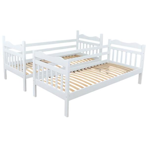 Pat Mobicasa Luna 90 x 200 cm / Lemn / White photo 3 Pat Mobicasa Luna 90 x 200 cm / Lemn / White photo 3