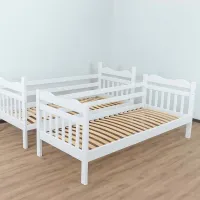 Кровать Mobicasa Luna 90 x 200 см / Дерево / Белый photo 4