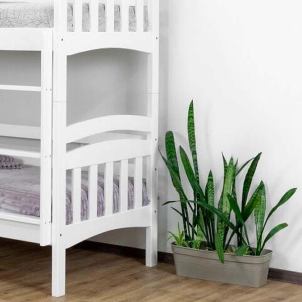 Pat Mobicasa Nemo  90 x 200 cm / Lemn / White photo 3 Pat Mobicasa Nemo  90 x 200 cm / Lemn / White photo 3