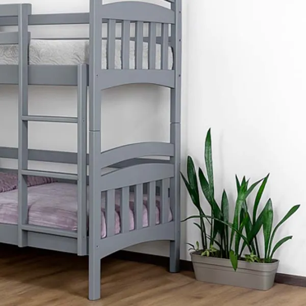 Pat Mobicasa Nemo  90 x 200 cm / Lemn / Gray photo 2 Pat Mobicasa Nemo  90 x 200 cm / Lemn / Gray photo 2