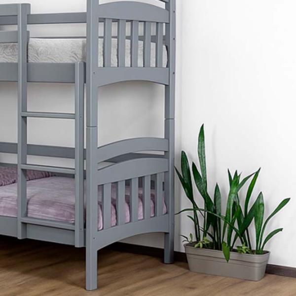 Pat Mobicasa Nemo  90 x 200 cm / Lemn / Gray photo 2 Pat Mobicasa Nemo  90 x 200 cm / Lemn / Gray photo 2