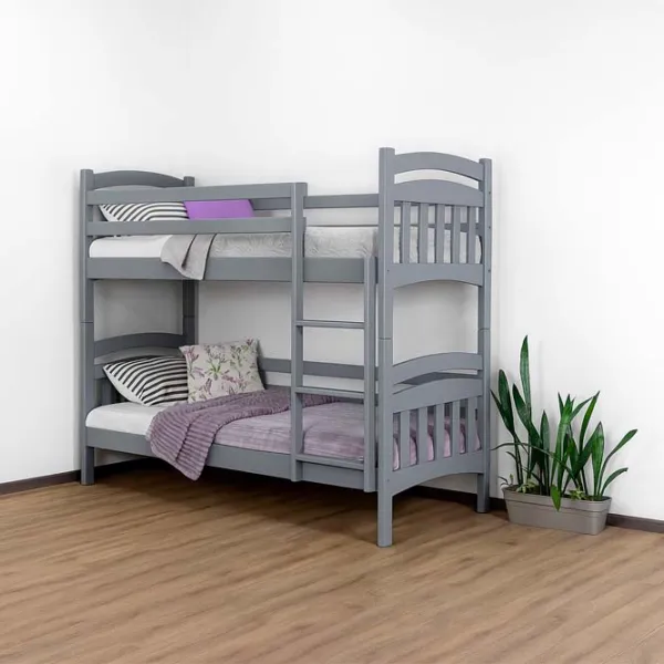 Pat Mobicasa Nemo  90 x 200 cm / Lemn / Gray photo 3 Pat Mobicasa Nemo  90 x 200 cm / Lemn / Gray photo 3