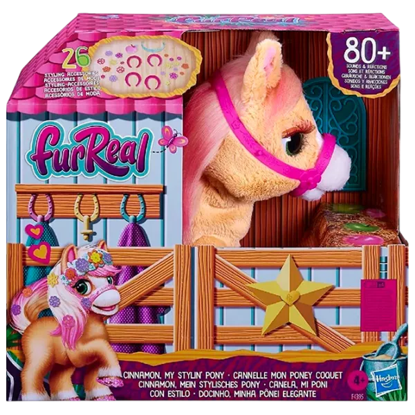 Jucărie interactivă FurReal Friends Cinnamon, My Stylin' Pony F4395 4+ / Pink Brown photo 1