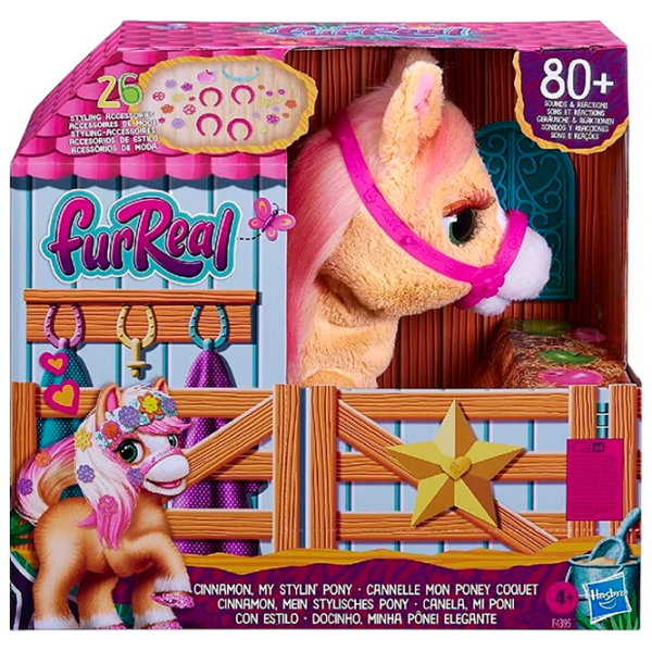 Jucărie interactivă FurReal Friends Cinnamon, My Stylin' Pony F4395 4+ / Pink Brown photo 1
