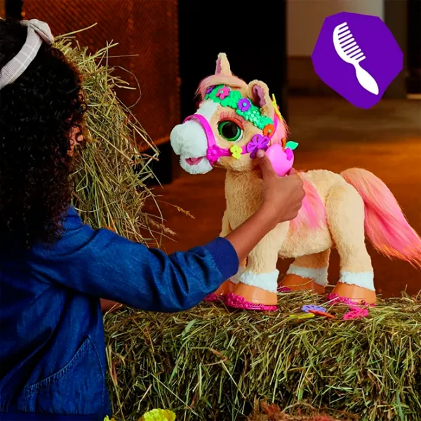 Jucărie interactivă FurReal Friends Cinnamon, My Stylin' Pony F4395 4+ / Pink Brown photo 3