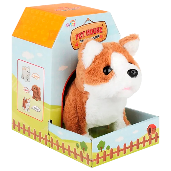 Интерактивная игрушка A-Toys Pet House Собачка T826-1 3+ / White Коричневый photo 1