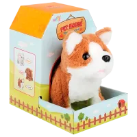 Интерактивная игрушка A-Toys Pet House Собачка T826-1 3+ / White Коричневый