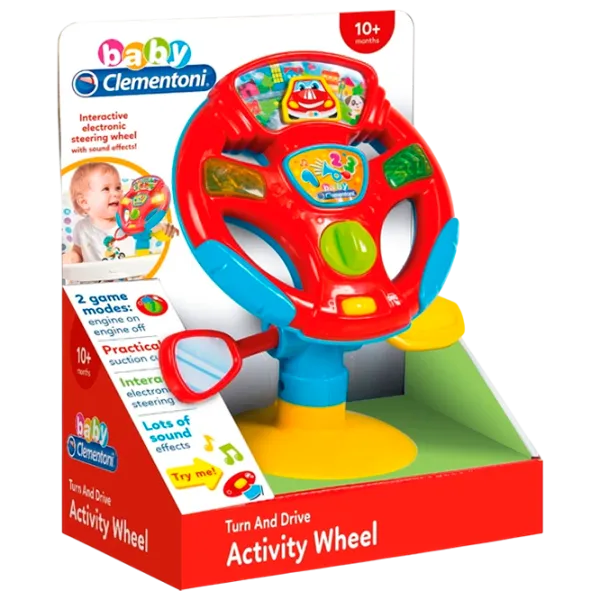 Интерактивная игрушка Clementoni Turn and Drive Activity Wheel 17241 10+ месяцев / Разноцветный Красный photo 1