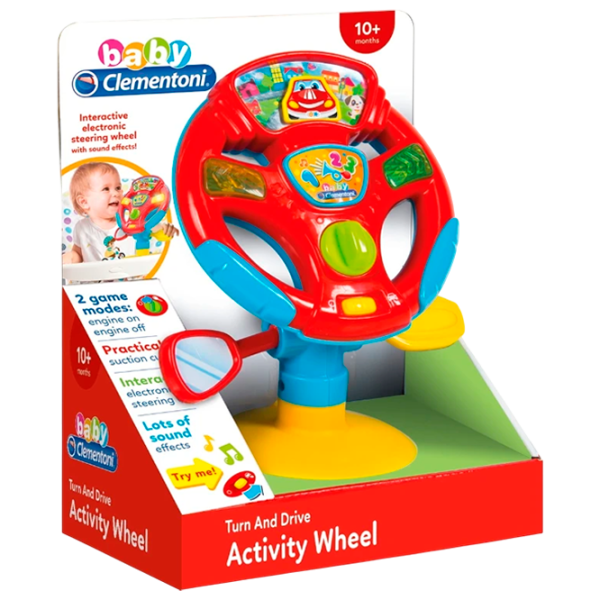 Интерактивная игрушка Clementoni Turn and Drive Activity Wheel 17241 10+ месяцев / Разноцветный Красный photo 1