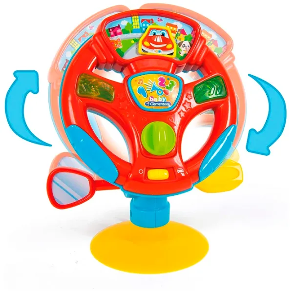 Интерактивная игрушка Clementoni Turn and Drive Activity Wheel 17241 10+ месяцев / Разноцветный Красный photo 4