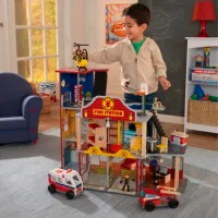 Игровой набор KidKraft Station Deluxe Fire Station 63214-MSN 3+ / Разноцветный Красный photo 6