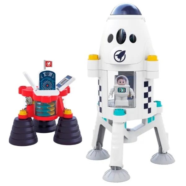 Игровой набор Hola Toys Miukids Космическая ракета ME8983 4+ / Разноцветный Белый photo 4