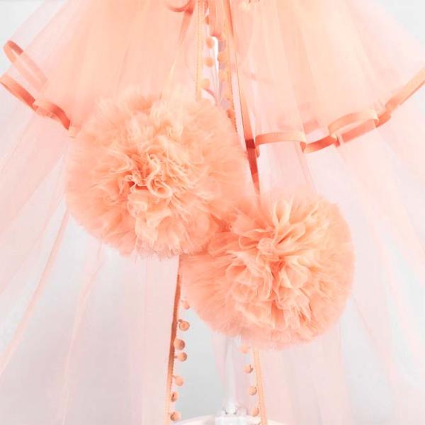 Балдахин для кроватки PernaMea Premium Pompom Powder pink / Полиэстер photo 5