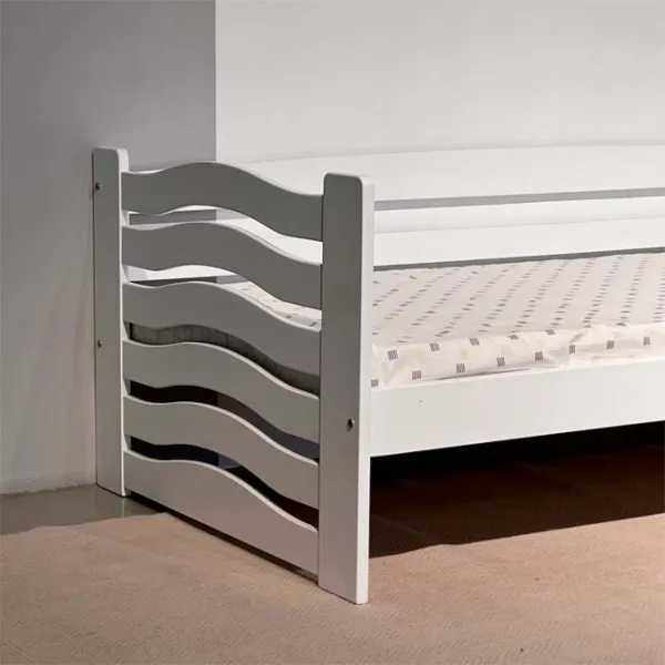 Pat Mobicasa Jerry 90 x 200 cm / Lemn / White photo 4 Pat Mobicasa Jerry 90 x 200 cm / Lemn / White photo 4