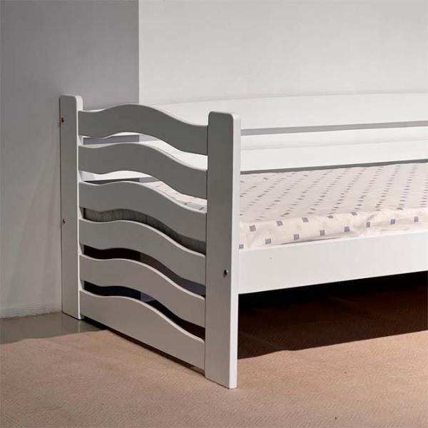 Pat Mobicasa Jerry 90 x 200 cm / Lemn / White photo 4 Pat Mobicasa Jerry 90 x 200 cm / Lemn / White photo 4